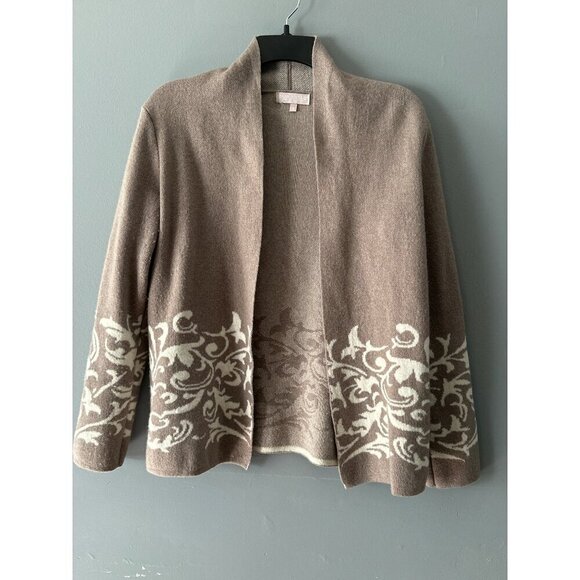 Benedetta B. Sweaters - Benedetta B Italy Women’s Small Merino Wool Cashmere Tan Cardigan Quiet Luxury